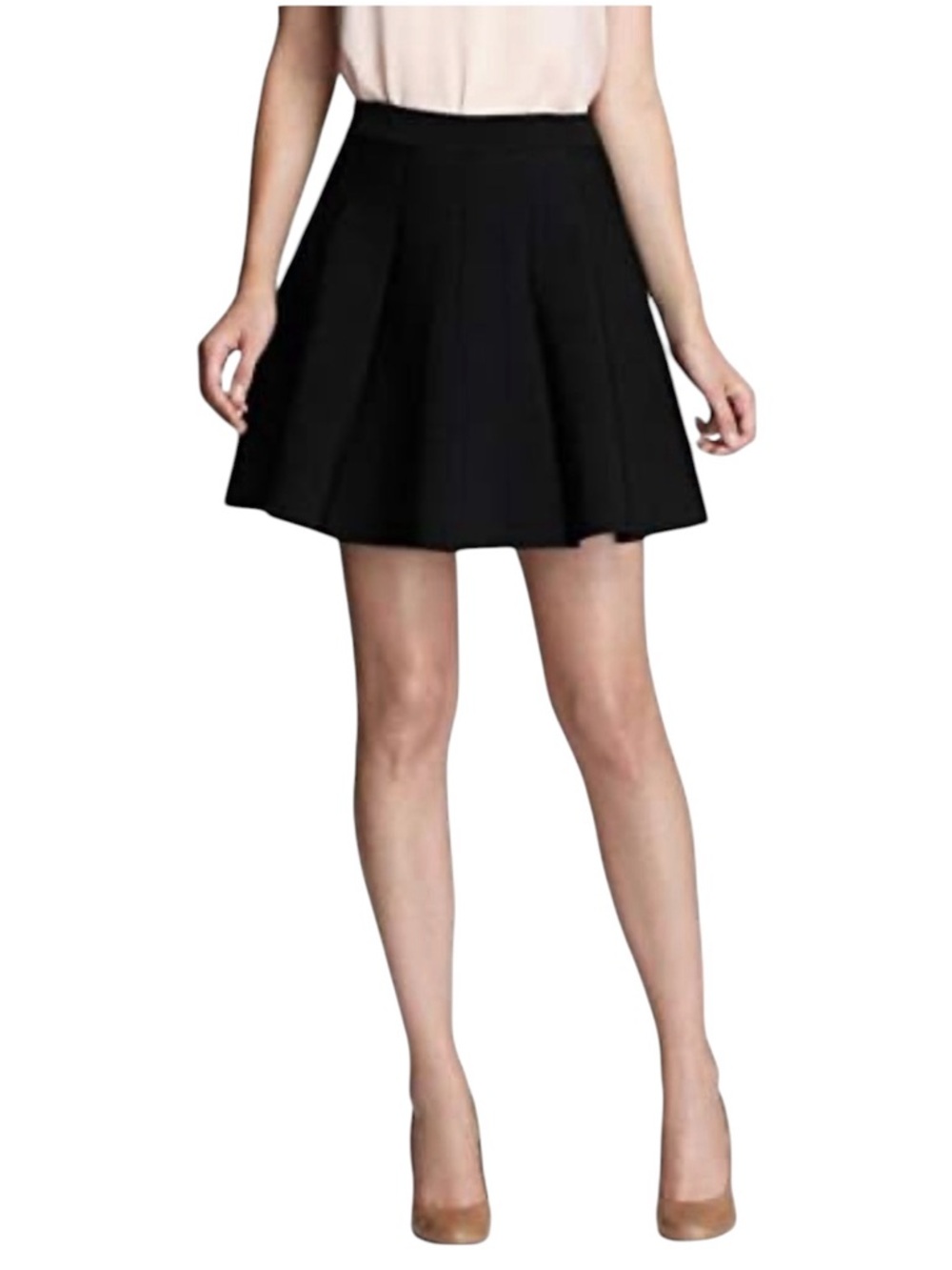 Joe Fresh Black‎ Mini Knit Skater Skirt